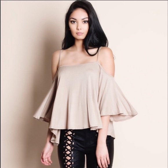 Tops - Cold shoulder strappy top